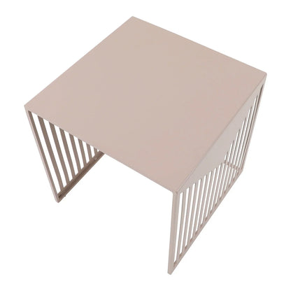 Cisco Modern Square Steel Side Table with Powder Coated Finish - Elax Furniture