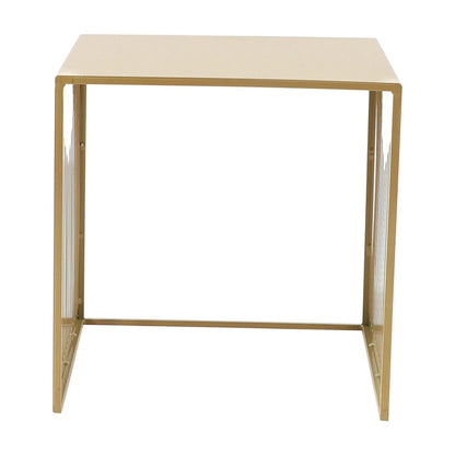 Cisco Modern Square Steel Side Table with Powder Coated Finish - Elax Furniture