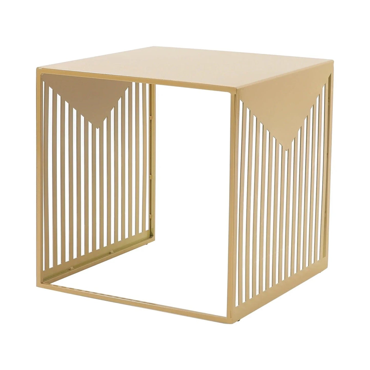 Cisco Modern Square Steel Side Table with Powder Coated Finish - Elax Furniture