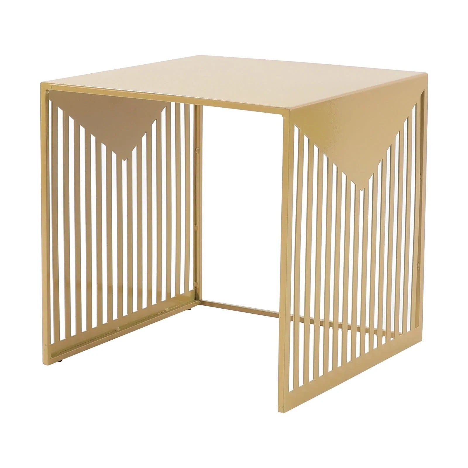 Cisco Modern Square Steel Side Table with Powder Coated Finish - Elax Furniture