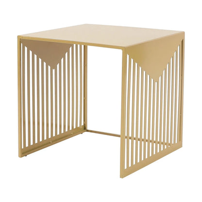 Cisco Modern Square Steel Side Table with Powder Coated Finish - Elax Furniture