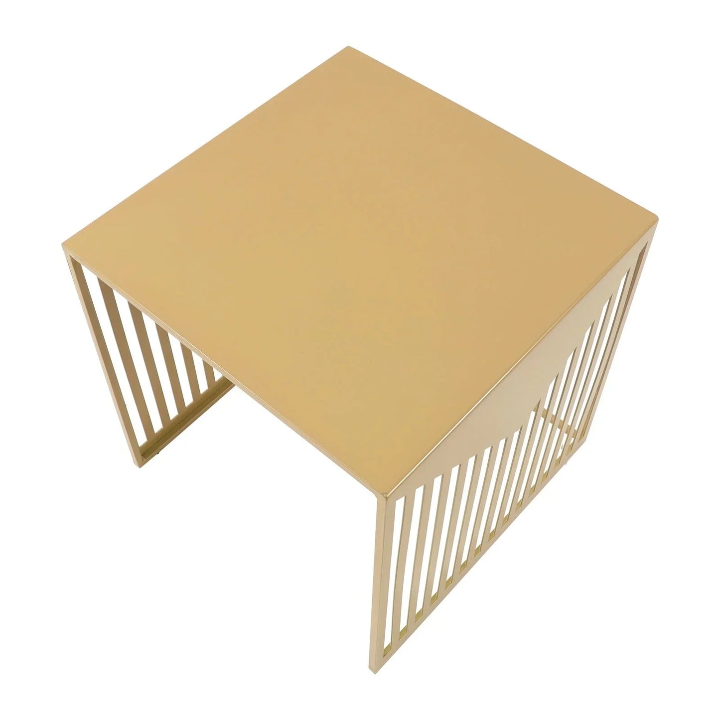 Cisco Modern Square Steel Side Table with Powder Coated Finish - Elax Furniture