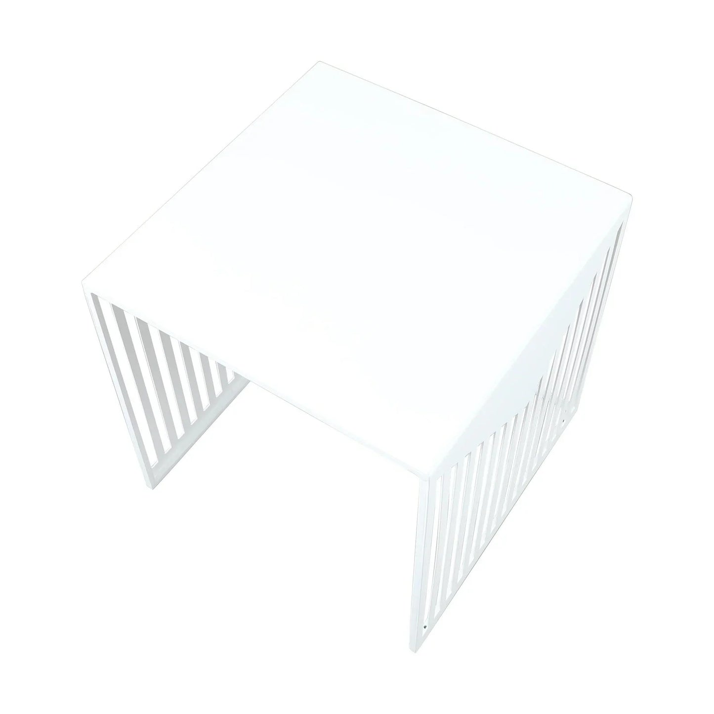 Cisco Modern Square Steel Side Table with Powder Coated Finish - Elax Furniture