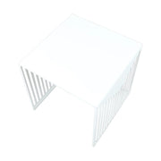 Cisco Modern Square Steel Side Table with Powder Coated Finish - Elax Furniture