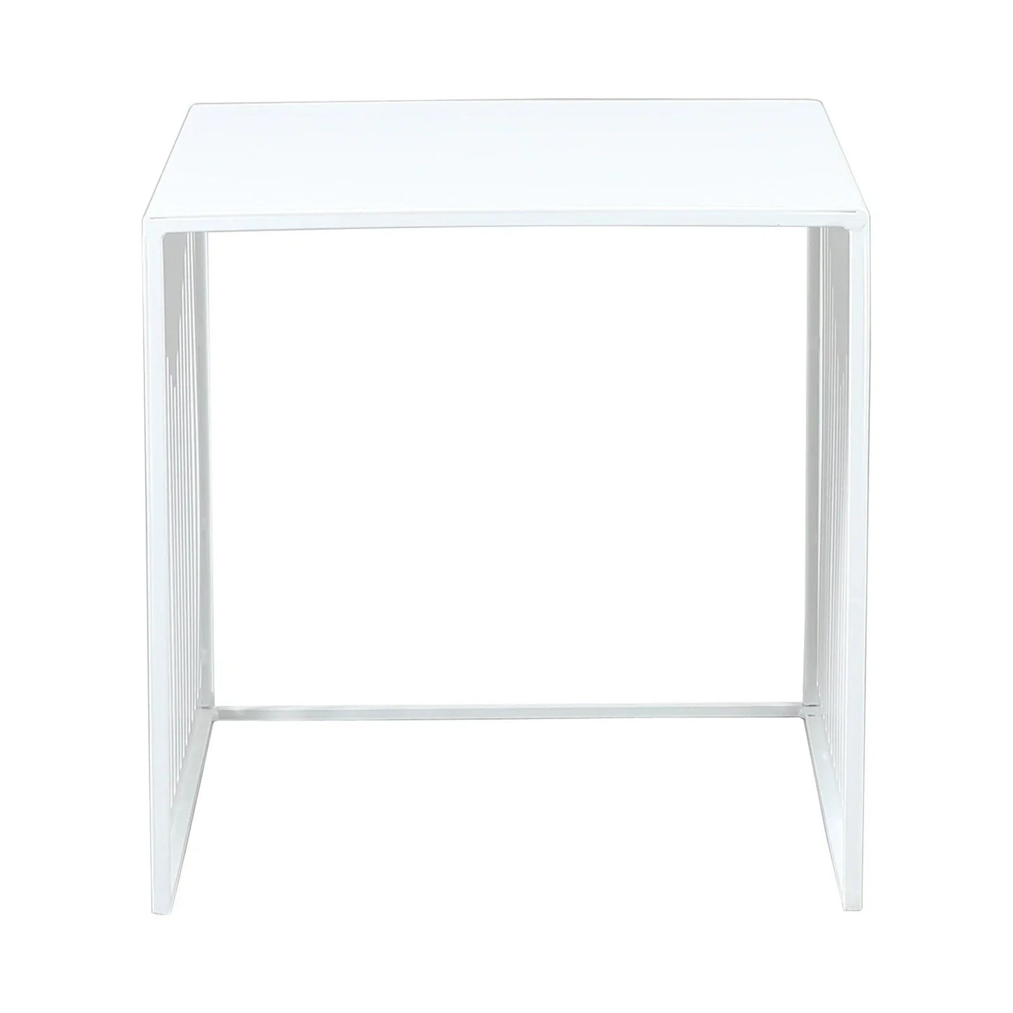 Cisco Modern Square Steel Side Table with Powder Coated Finish - Elax Furniture