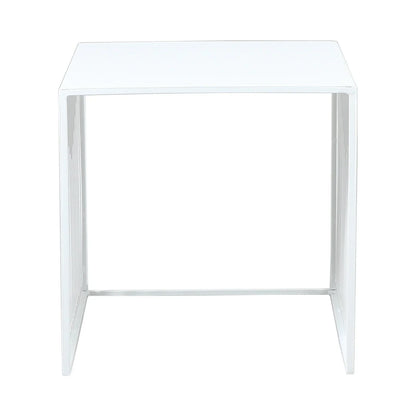 Cisco Modern Square Steel Side Table with Powder Coated Finish - Elax Furniture