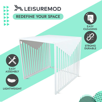 Cisco Modern Square Steel Side Table with Powder Coated Finish - Elax Furniture