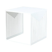Cisco Modern Square Steel Side Table with Powder Coated Finish - Elax Furniture