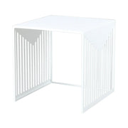 Cisco Modern Square Steel Side Table with Powder Coated Finish - Elax Furniture