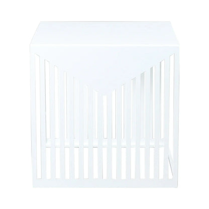 Cisco Modern Square Steel Side Table with Powder Coated Finish - Elax Furniture