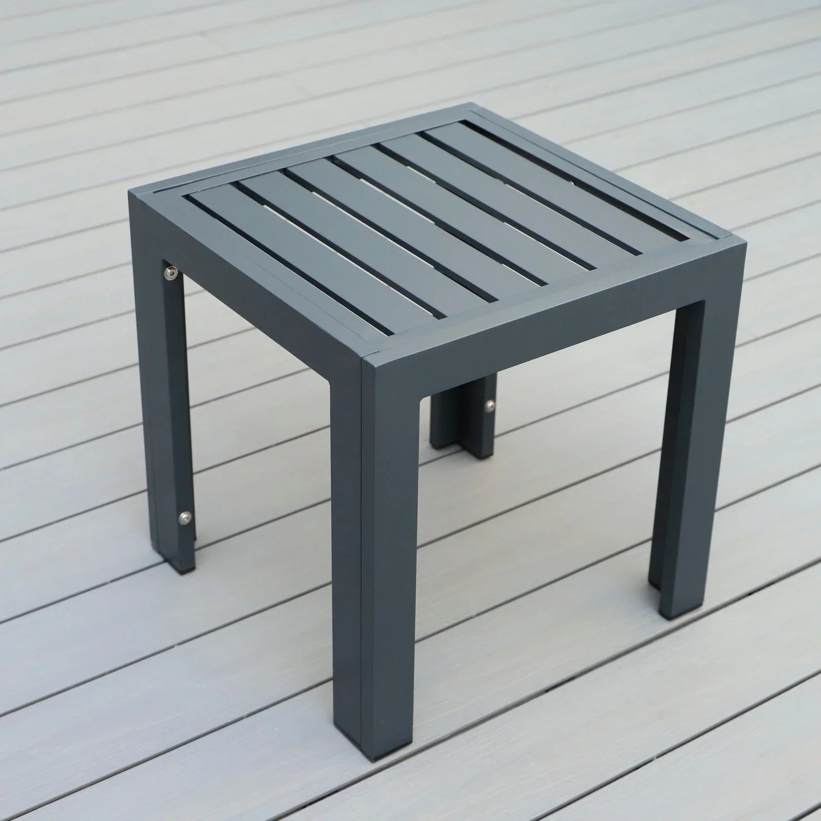 Chelsea Modern Aluminum Patio Side Table - Elax Furniture