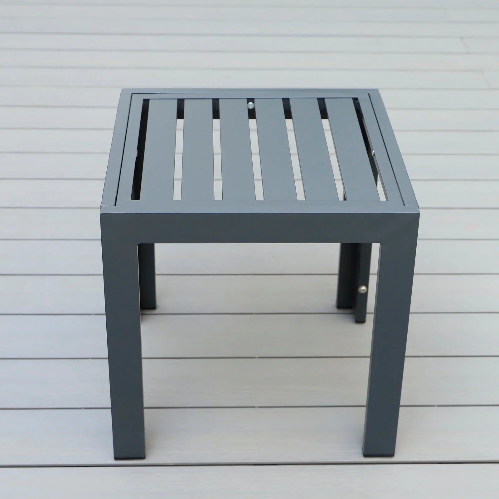 Chelsea Modern Aluminum Patio Side Table - Elax Furniture