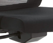 Dale Adjustable Upholstered Office Chair with Mesh Back Black Office Chair Leisuremod