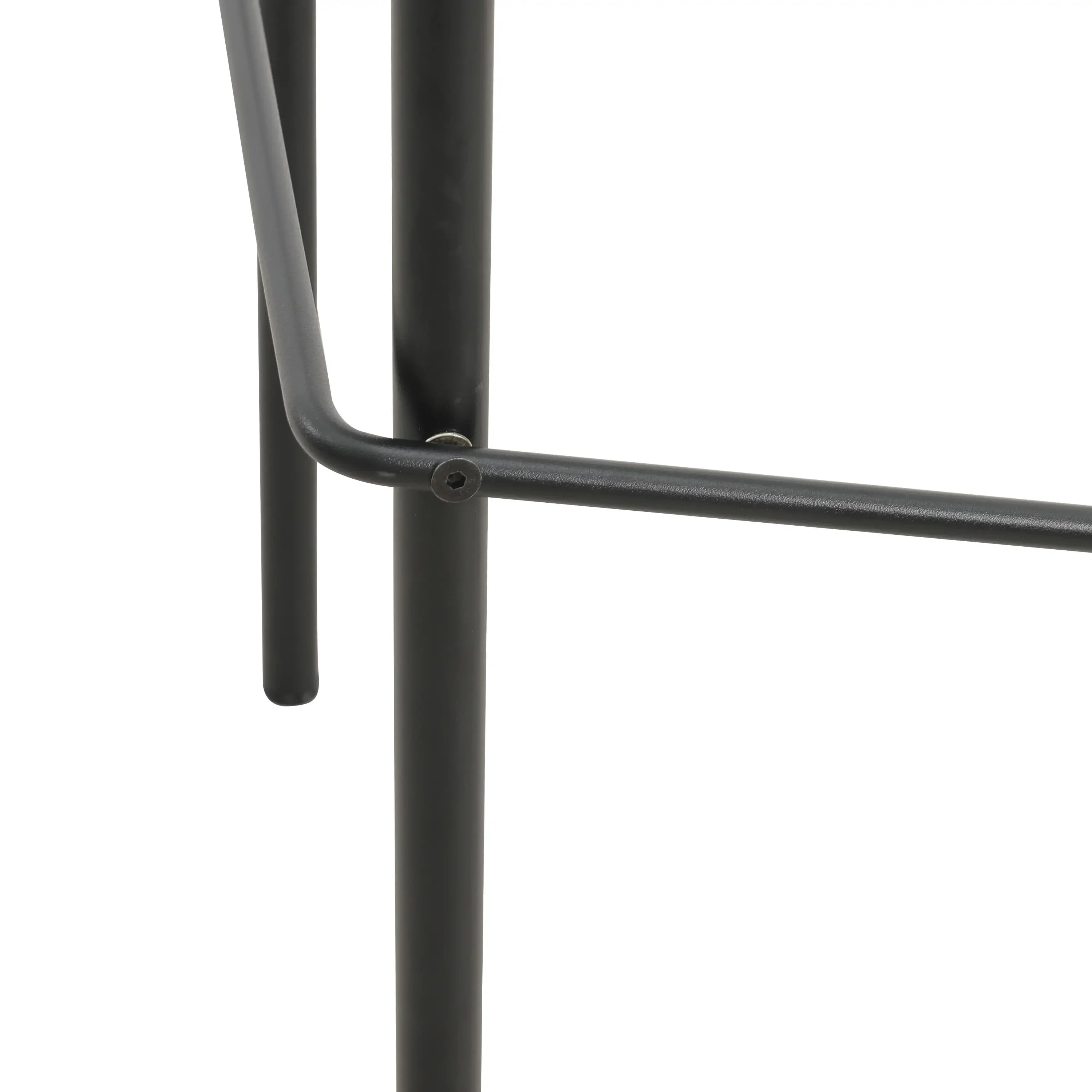 Devon Modern Aluminum Bar Stool with Backrest and Powder-Coated Legs Set of 2