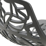 Devon Aluminum Indoor Outdoor Bar Stool with Powder Coated Frame and Footrest - Elax Furniture