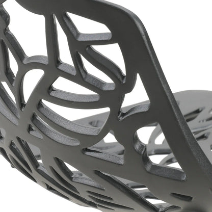 Devon Aluminum Indoor Outdoor Bar Stool with Powder Coated Frame and Footrest - Elax Furniture