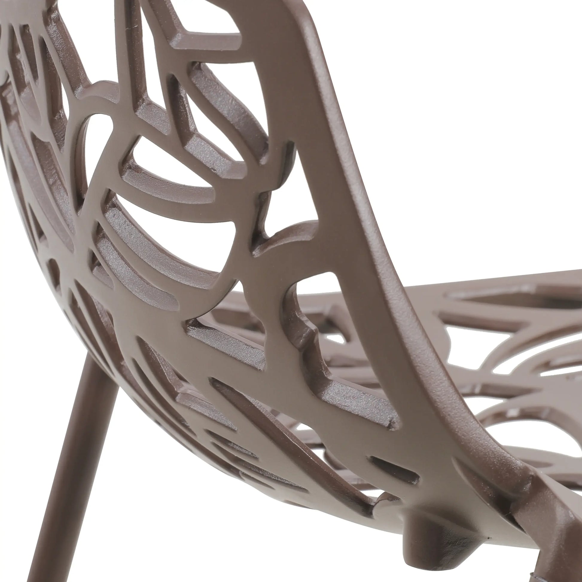 Devon Modern Aluminum Bar Stool with Backrest and Powder-Coated Legs Set of 2 - Elax Furniture