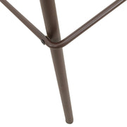 Devon Aluminum Indoor Outdoor Bar Stool with Powder Coated Frame and Footrest - Elax Furniture