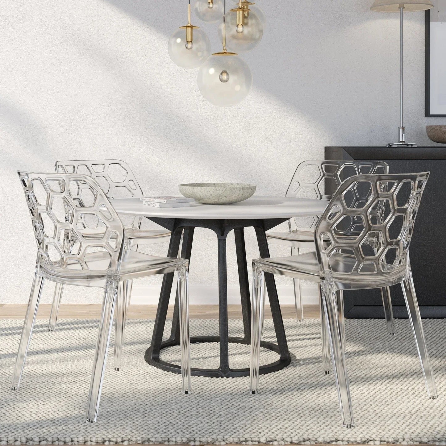 Modern Dynamic Dining Chair Set of 4 - Elax Furniture