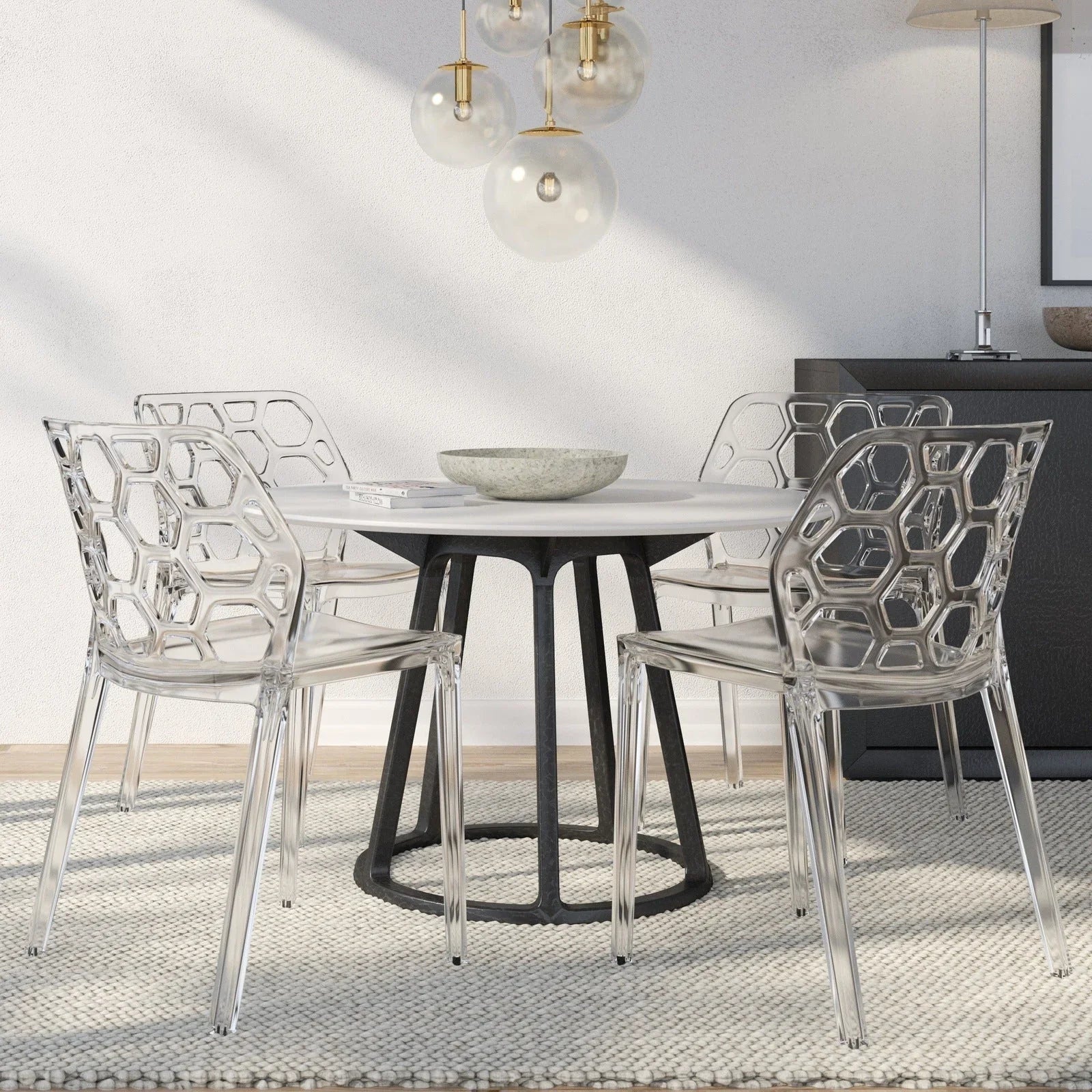 Modern Dynamic Dining Chair Set of 4 - Elax Furniture