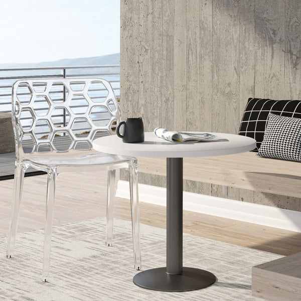 Dynamic Modern Honeycomb Design Dining Side Chair