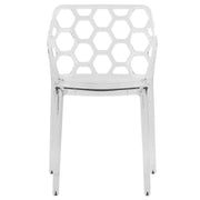 Dynamic Modern Honeycomb Design Dining Side Chair - Elax Furniture