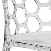 Dynamic Modern Honeycomb Design Dining Side Chair - Elax Furniture