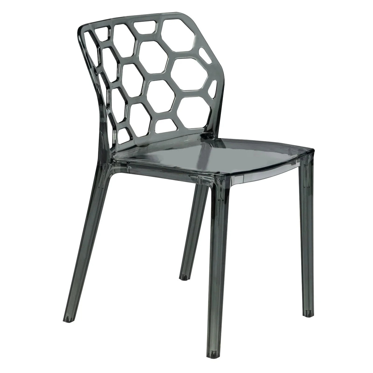Dynamic Modern Honeycomb Design Dining Side Chair - Elax Furniture