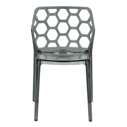 Dynamic Modern Honeycomb Design Dining Side Chair - Elax Furniture