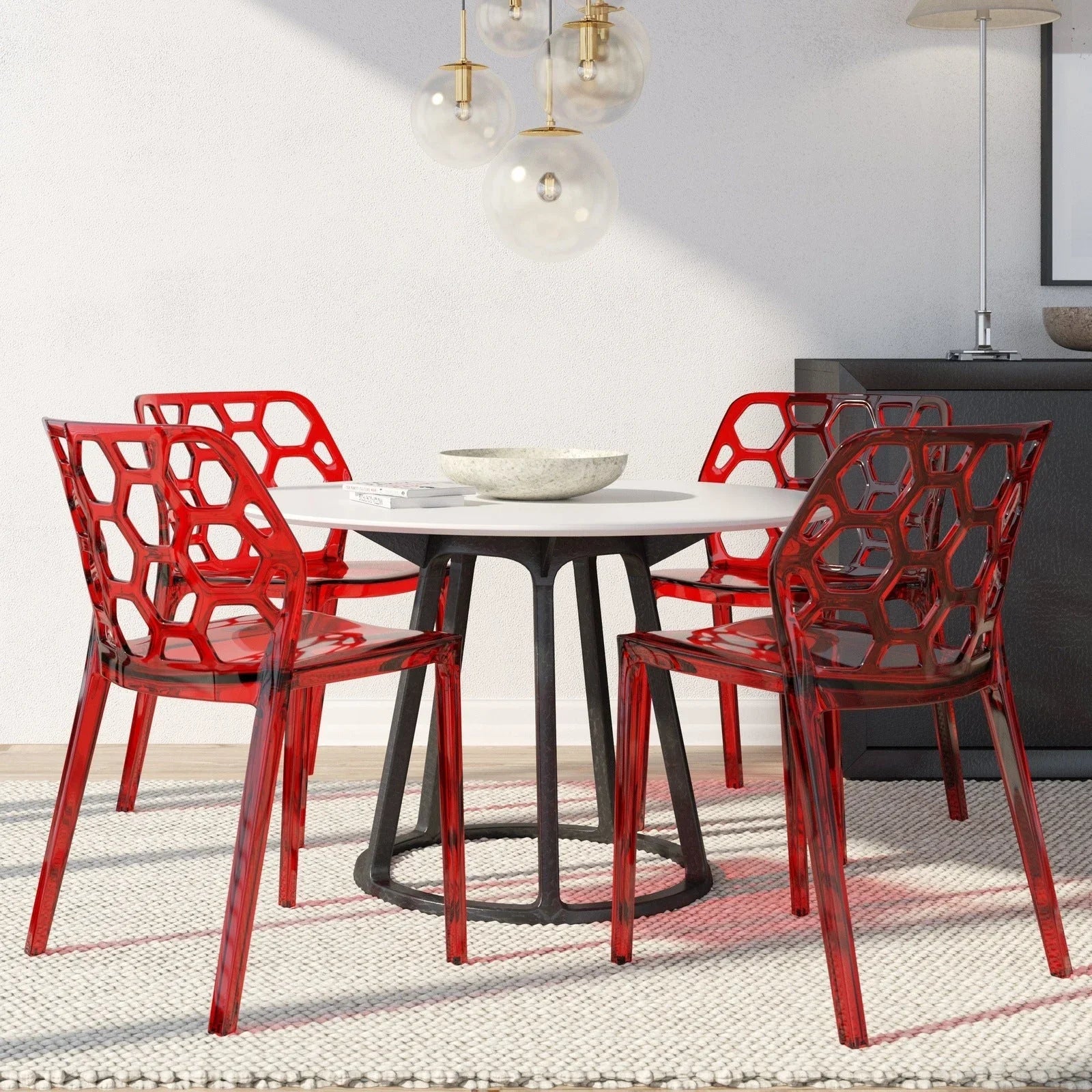 Modern Dynamic Dining Chair Set of 4 - Elax Furniture
