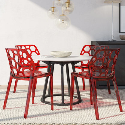 Modern Dynamic Dining Chair Set of 4 - Elax Furniture