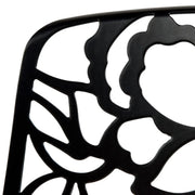 Devon Stackable Aluminum Outdoor Dining Chairs with Flower Design - Elax Furniture