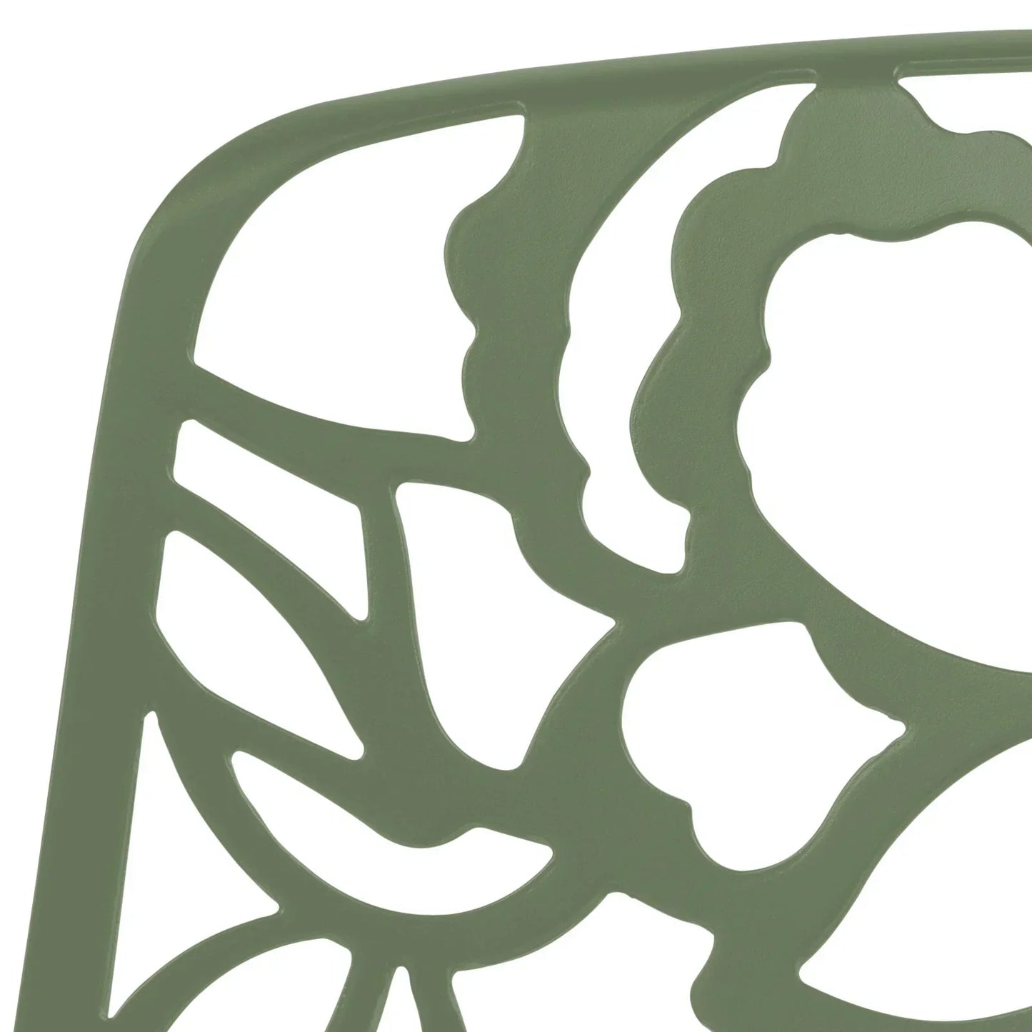 Devon Stackable Aluminum Outdoor Dining Chairs with Flower Design - Elax Furniture