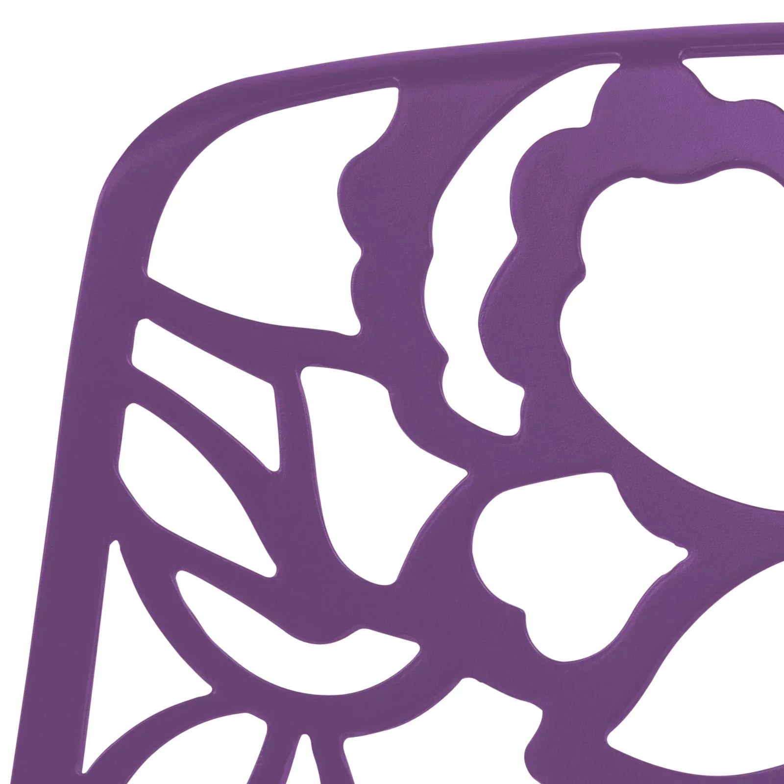 Devon Stackable Aluminum Outdoor Dining Chairs with Flower Design - Elax Furniture