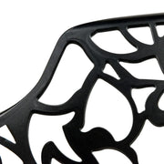 Devon Stackable Aluminum Outdoor Dining Armchairs with Flower Design - Elax Furniture