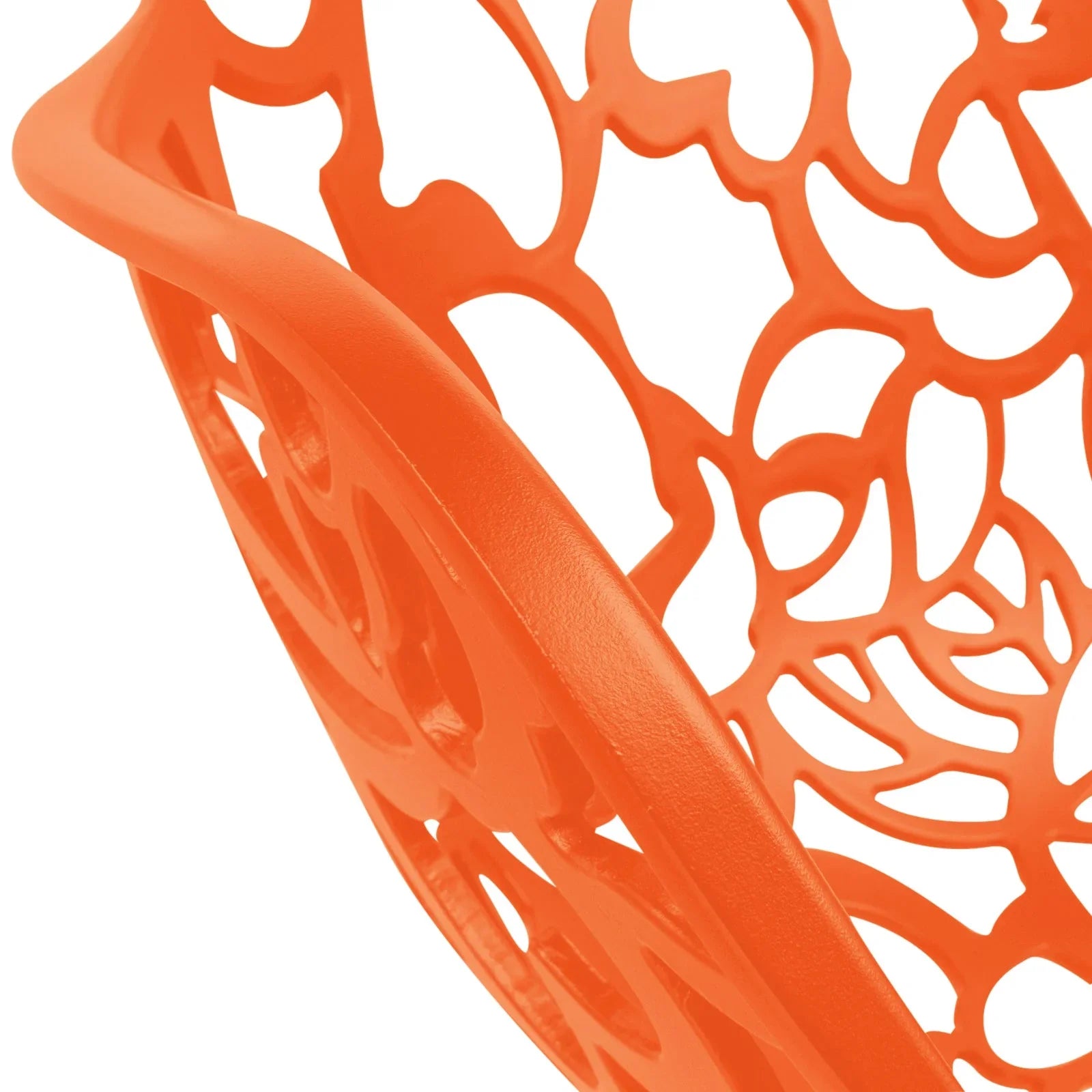 Devon Stackable Aluminum Outdoor Dining Armchairs with Flower Design - Elax Furniture