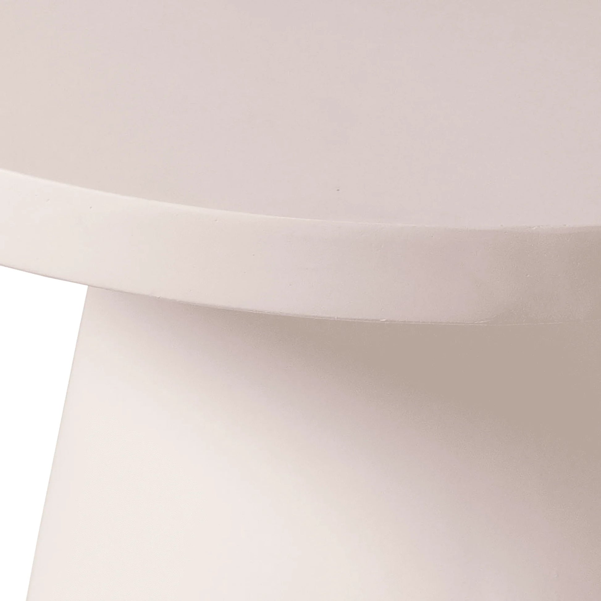 Dune Round 32" Wide Coffee Table in Fiberstone with a Pedestal Base - Elax Furniture