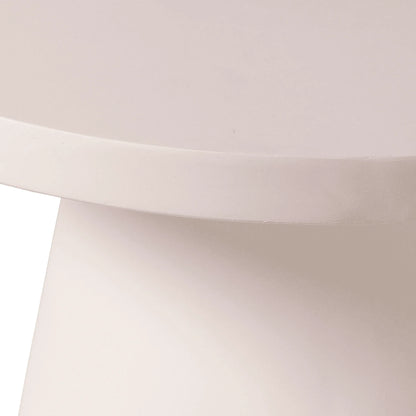 Dune Round 32" Wide Coffee Table in Fiberstone with a Pedestal Base - Elax Furniture