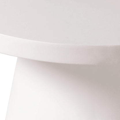 Dune Round 32" Wide Coffee Table in Fiberstone with a Pedestal Base - Elax Furniture