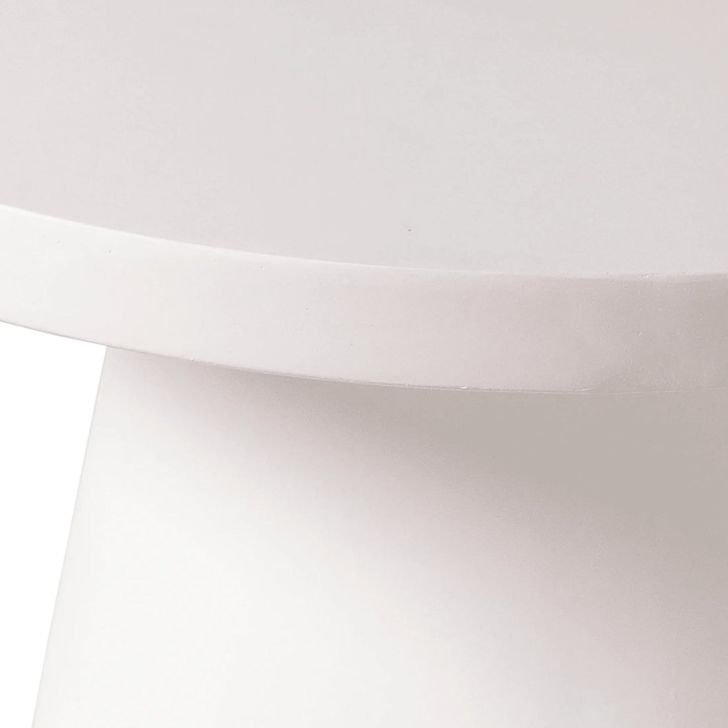 Dune Round 32" Wide Coffee Table in Fiberstone with a Pedestal Base - Elax Furniture