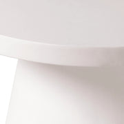 Dune Round 32" Wide Coffee Table in Fiberstone with a Pedestal Base - Elax Furniture