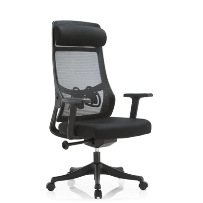 Dale Adjustable Upholstered Office Chair with Mesh Back - Elax Furniture