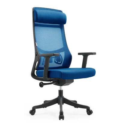 Dale Adjustable Upholstered Office Chair with Mesh Back - Elax Furniture