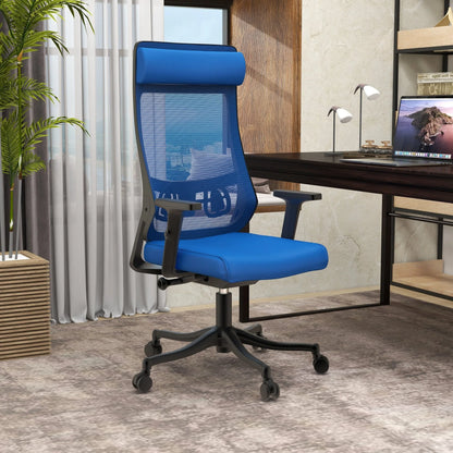 Dale Adjustable Upholstered Office Chair with Mesh Back - Elax Furniture