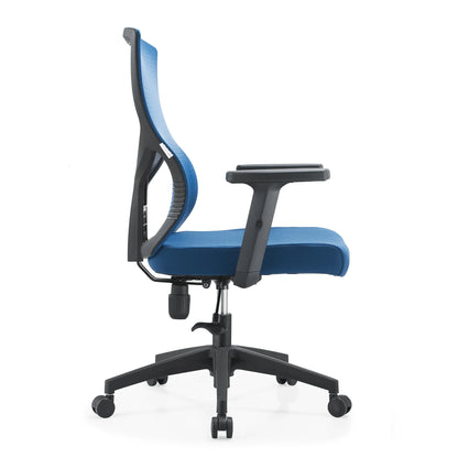 Dale Adjustable Upholstered Office Chair with Mesh Back - Elax Furniture