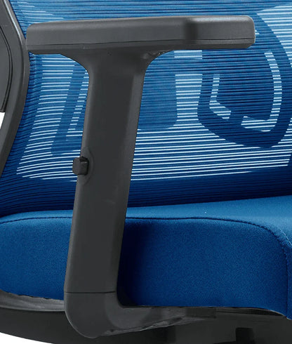 Dale Adjustable Upholstered Office Chair with Mesh Back - Elax Furniture