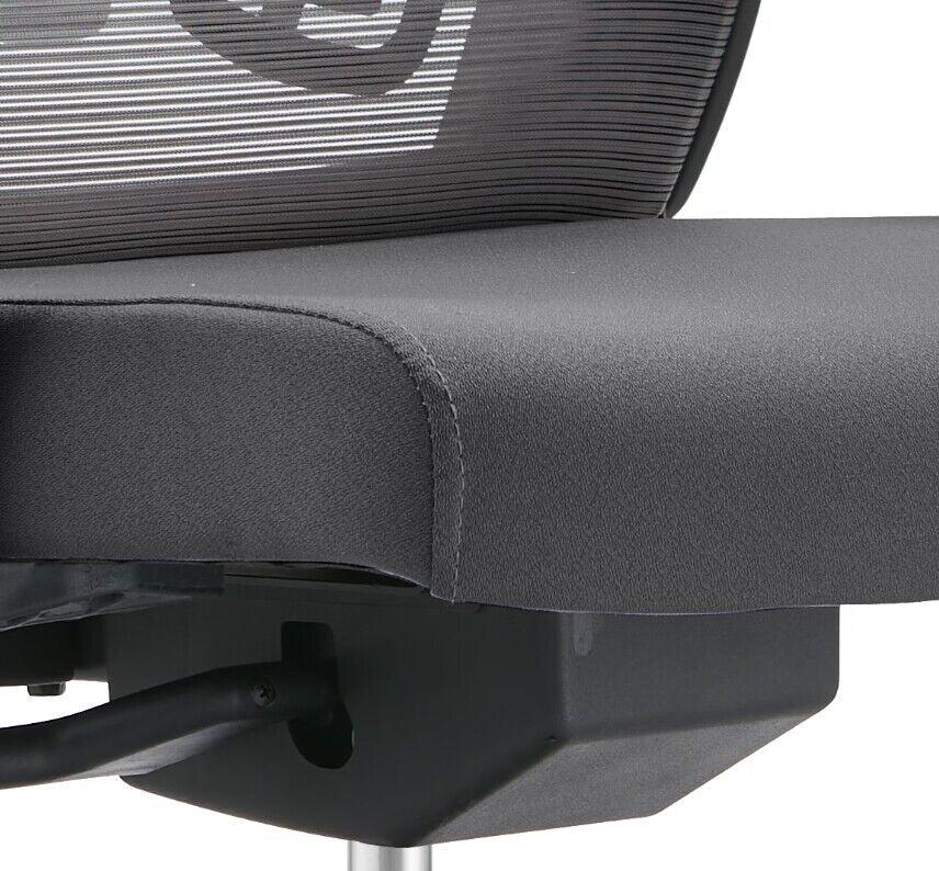 Dale Adjustable Upholstered Office Chair with Mesh Back - Elax Furniture