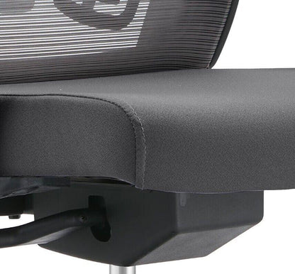 Dale Adjustable Upholstered Office Chair with Mesh Back - Elax Furniture