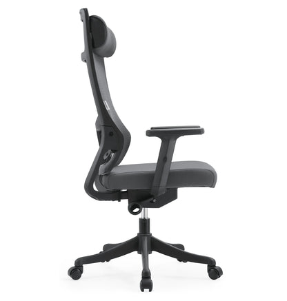 Dale Adjustable Upholstered Office Chair with Mesh Back - Elax Furniture