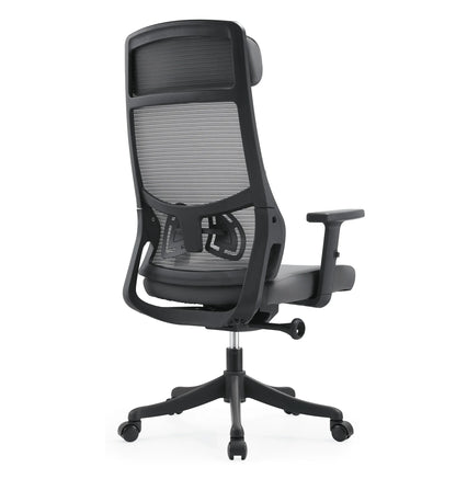 Dale Adjustable Upholstered Office Chair with Mesh Back - Elax Furniture